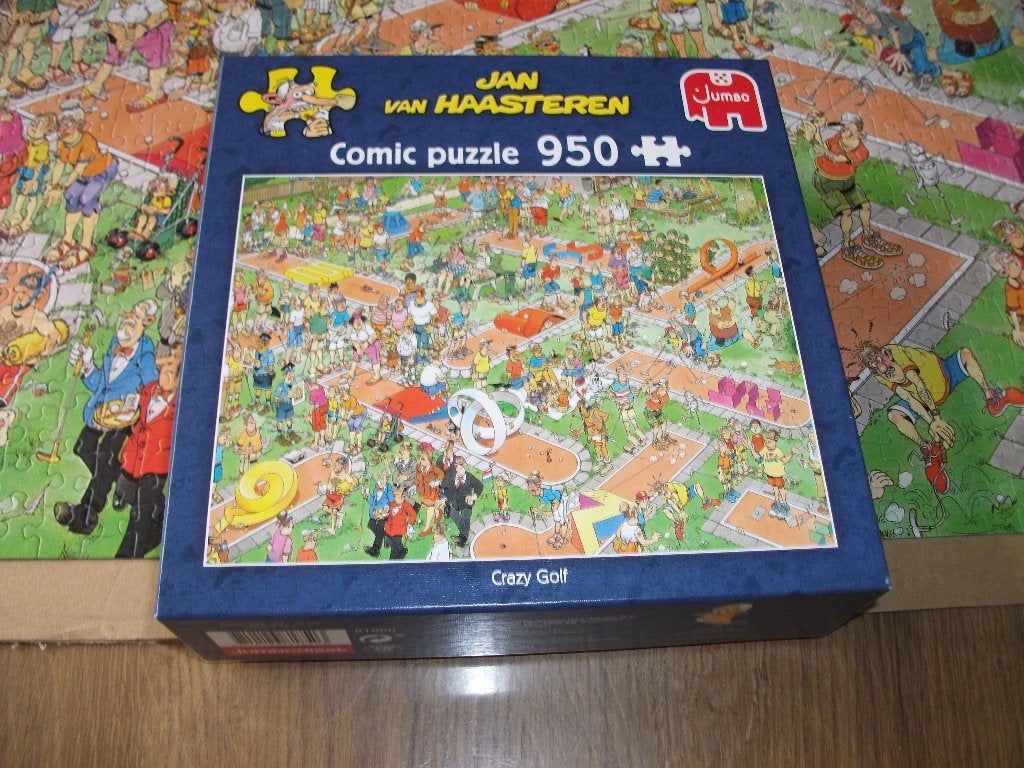 Jan van Haasteren Crazy Golf 950 stukjes legpuzzel, Ophalen of Verzenden, 500 t/m 1500 stukjes, Zo goed als nieuw, Legpuzzel
