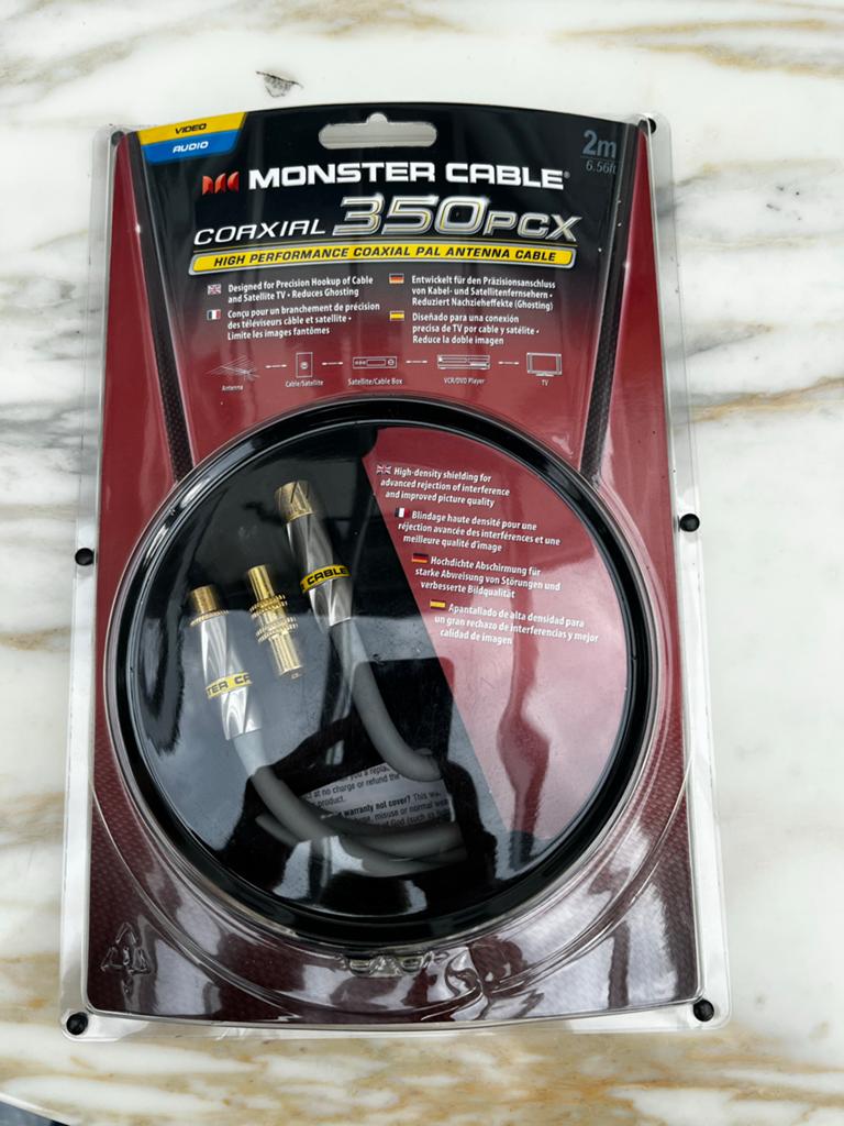 Monster Coax kabel 2m, Ophalen, Nieuw, 2 tot 5 meter, Coaxiale kabel
