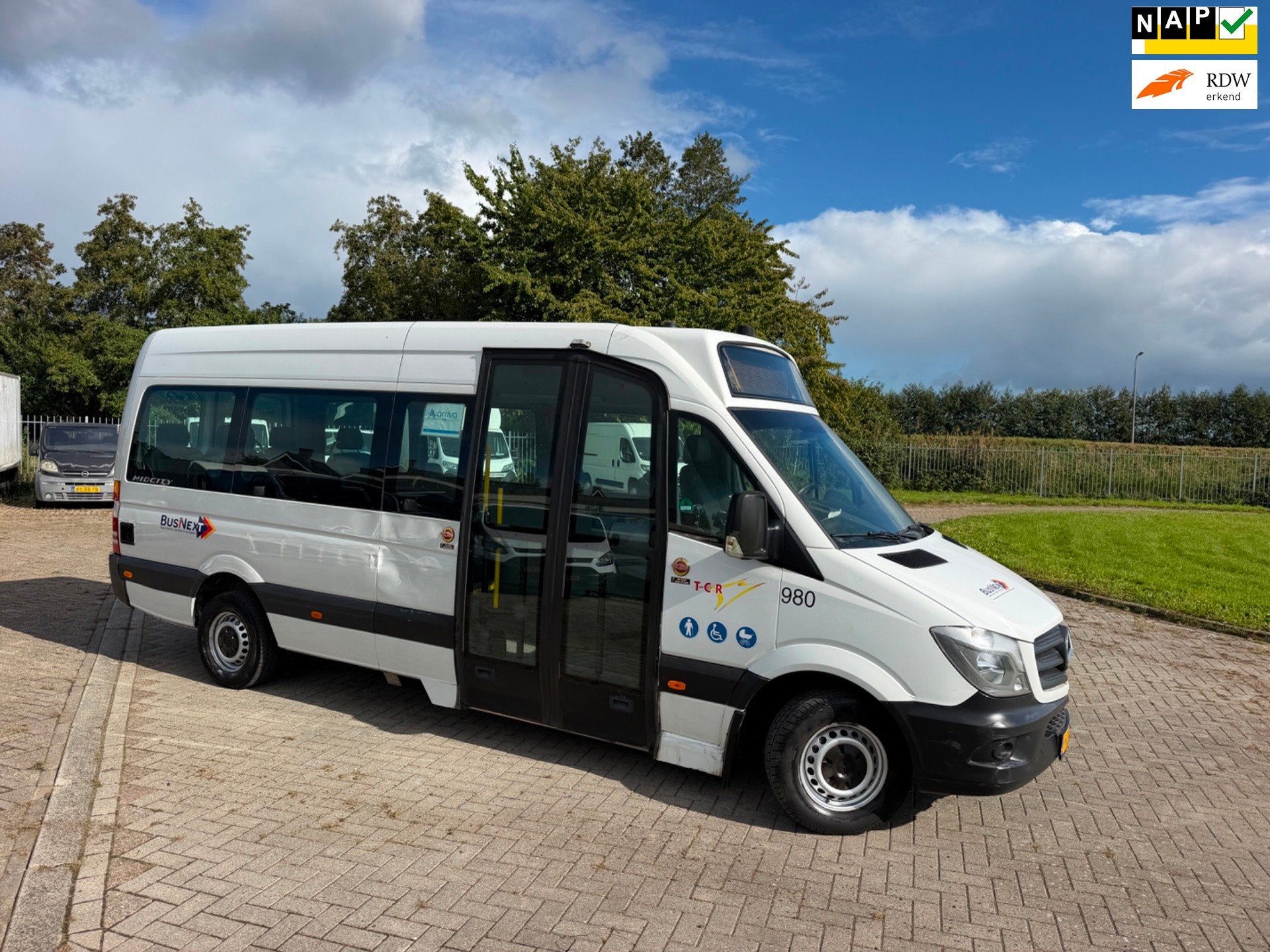 Mercedes-Benz Sprinter 313 2.2 BlueTEC 432 HD|personen-inval, Auto's, Automaat, Gebruikt, Wit, Bedrijf