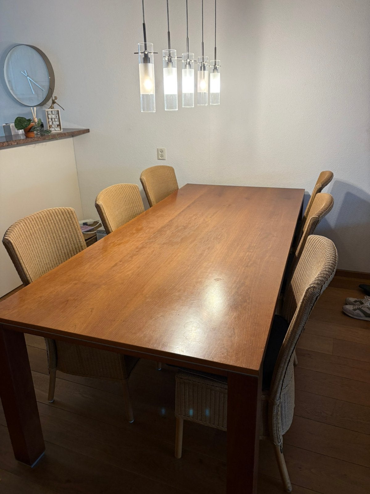Eetkamerset 6 stoelen, gratis afhalen, Ophalen, Gebruikt, 4 tot 6 stoelen