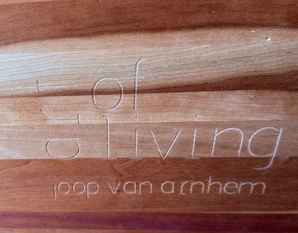 Art of Living – Joop van Arnhem salontafel | 100  100 cm, Ophalen, Gebruikt, Vierkant, Hout