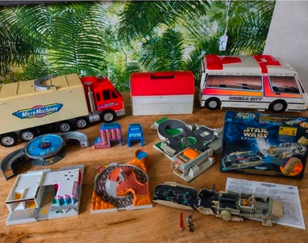 Grote Vintage Micro Machines Collectie-Speelsets, Ophalen