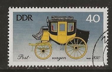 DDR 8, postkoets, Verzenden, DDR, Gestempeld