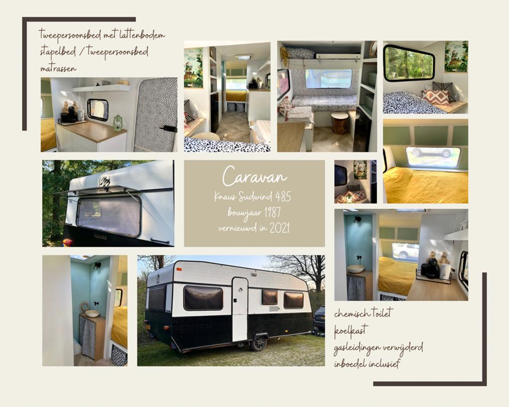 Caravan Knaus Sudwind 485 en Dorema 300XL met 2x erker, Ophalen, Gebruikt, Universele onderdelen
