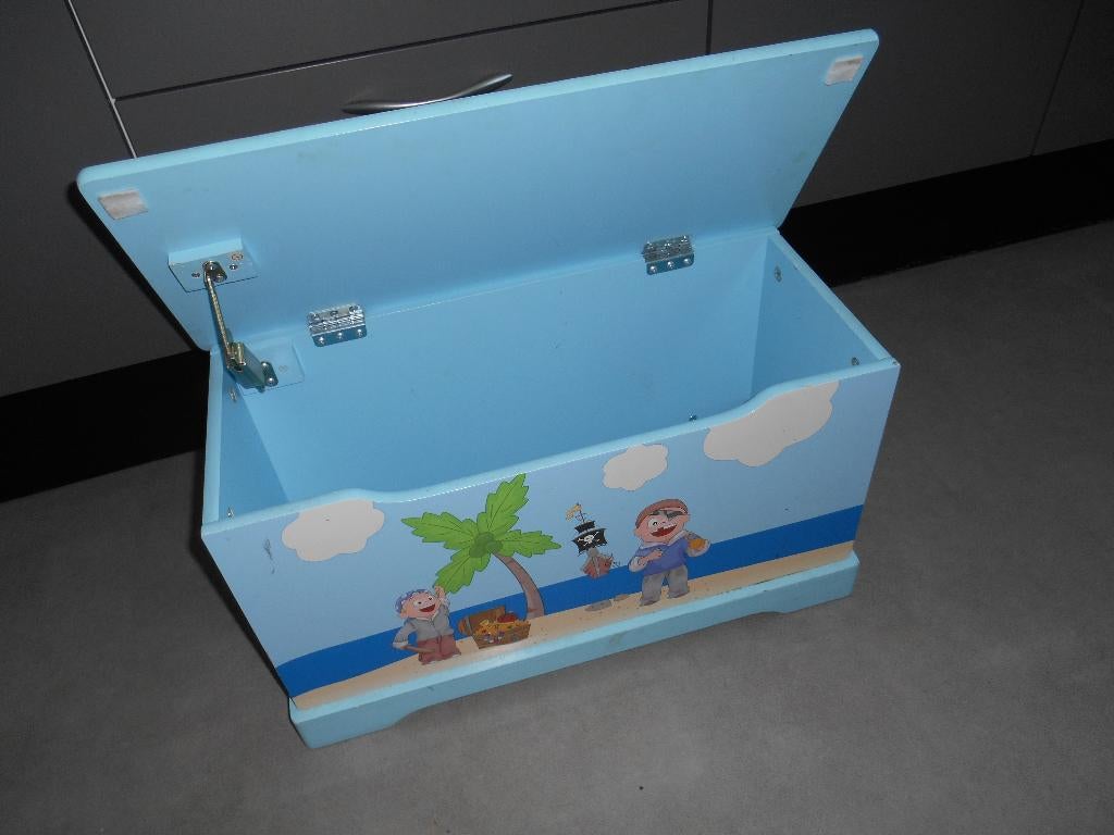 speelgoed opberg bankje leuk piraten, Huis en Inrichting, Woonaccessoires | Kisten, Minder dan 50 cm, Gebruikt, 100 tot 150 cm