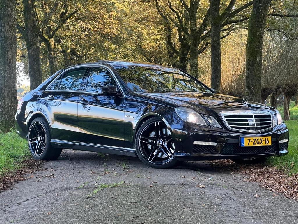 Mercedes-Benz E-Klasse 6.3 E63 AMG | NIEUW APK | AUT | Zwart, Automaat, Achterwielaandrijving, 8 cilinders, Zwart