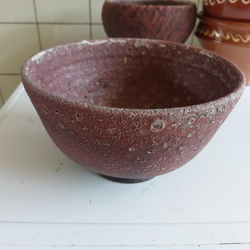 Vintage Zaalberg Holland Aardewerk Kom - Handgemaakt, Ophalen of Verzenden