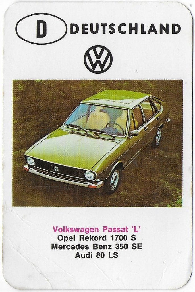 ak1017-- Autokaartje Deutschland Volkswagen Passat 'L', Ophalen of Verzenden, Zo goed als nieuw, Auto's