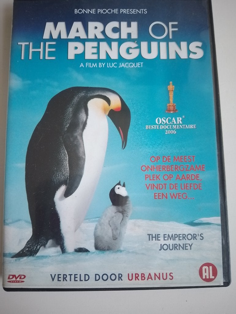 March of the Penguins DVD - Verteld door Urbanus, Alle leeftijden, Ophalen of Verzenden, Zo goed als nieuw, Natuur