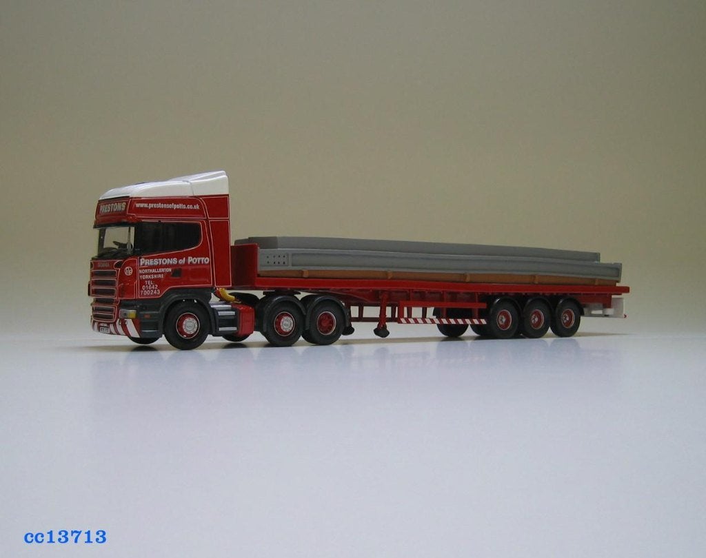 SCANIA R Topline Flatbed Trailer & Load Prestons of Potto, Ophalen of Verzenden, Zo goed als nieuw, Bus of Vrachtwagen, Corgi
