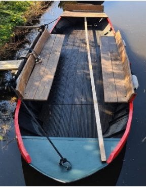 verkoop stalen tuinders vlet, Watersport en Boten, Sloepen, Gebruikt, Staal, Elektrisch, Anker