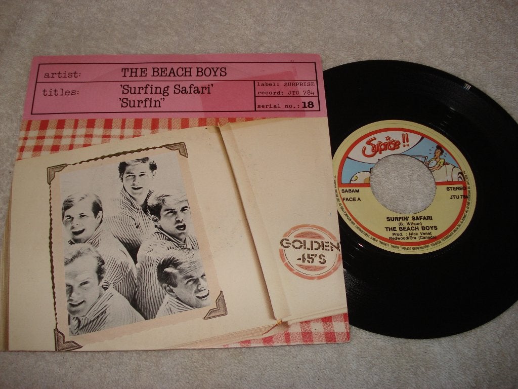 The Beach Boys   Surfin Safari    / Surfin, Fotohoes, Ophalen of Verzenden, Zo goed als nieuw, Pop