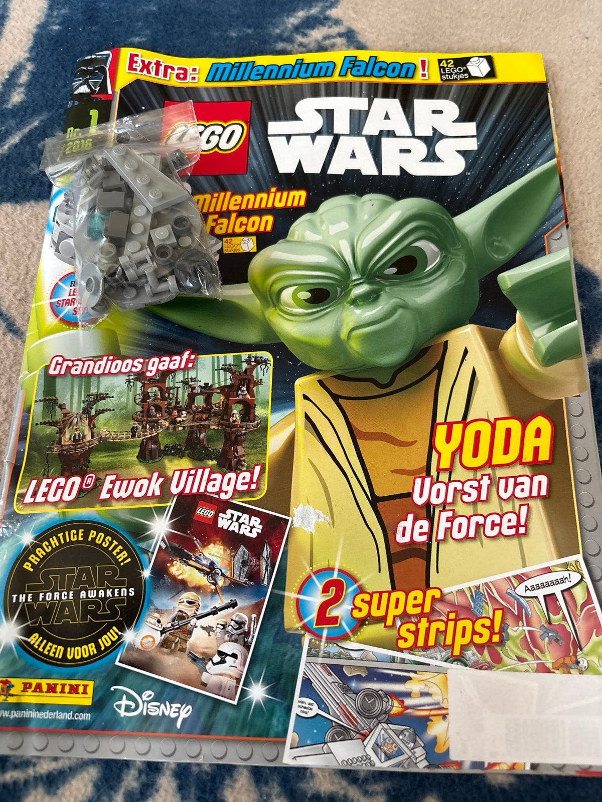 LEGO Star Wars Magazine met Millennium Falcon bouwset, Eén stripboek, Ophalen of Verzenden, Zo goed als nieuw