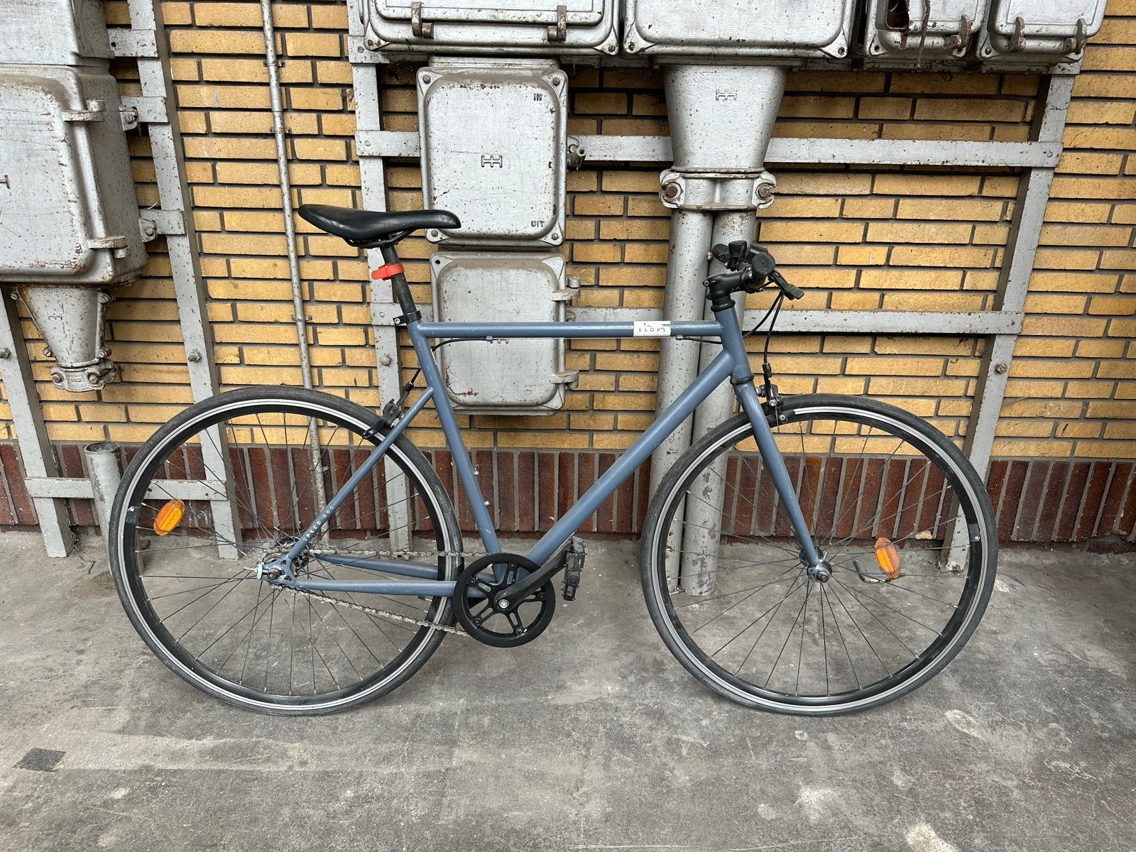 Elops Stadsfiets - Grijs, Gebruikt, Gebruikt, Velgrem, 53 tot 57 cm, Ophalen