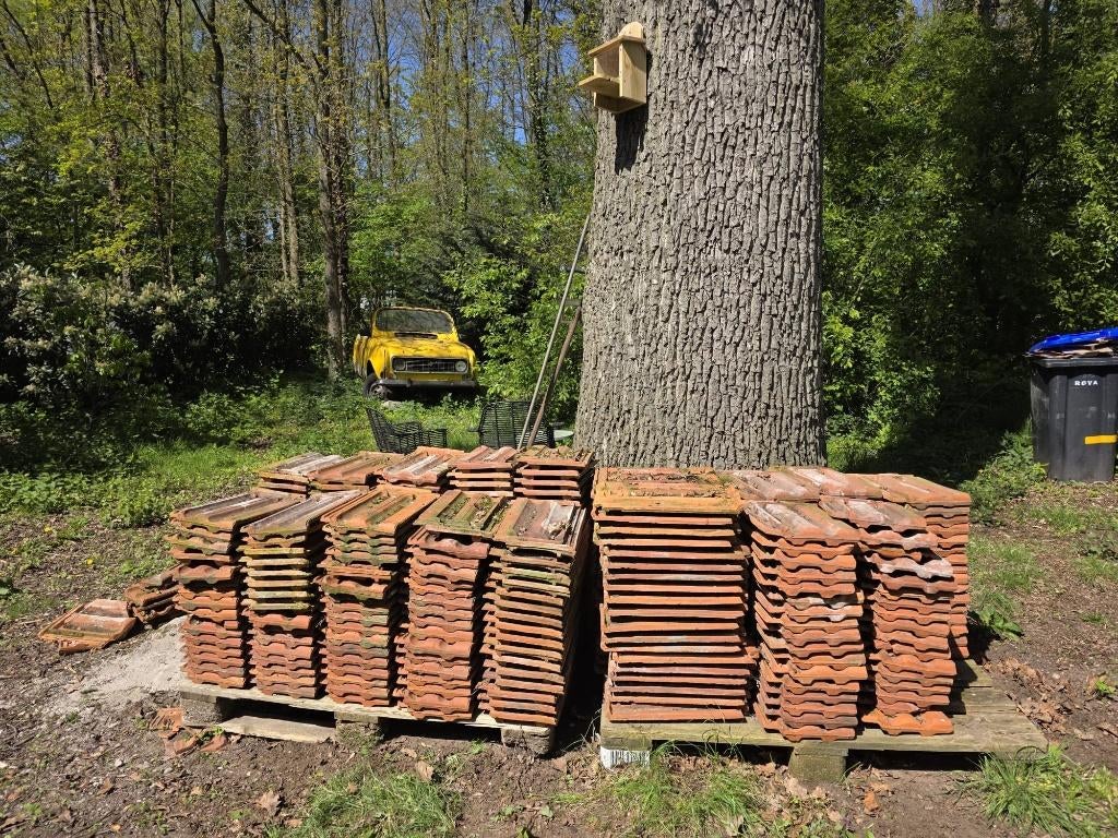 Partij JansenDings Jansen Dings JD dakpannen, Ophalen, Gebruikt, Steen of Klei, 15 m² of meer