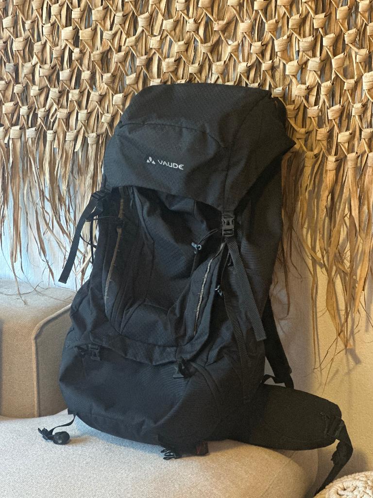 Vaude backpack 75+10, Ophalen, 30 cm of meer, Zwart, 80 cm of meer