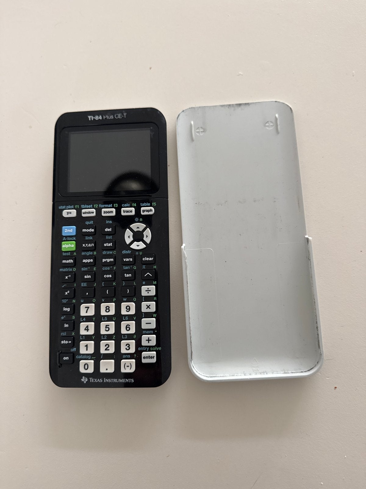 TI-84 Plus CE-T grafische rekenmachine (zonder oplader), Ophalen of Verzenden, Grafische rekenmachine, Gebruikt