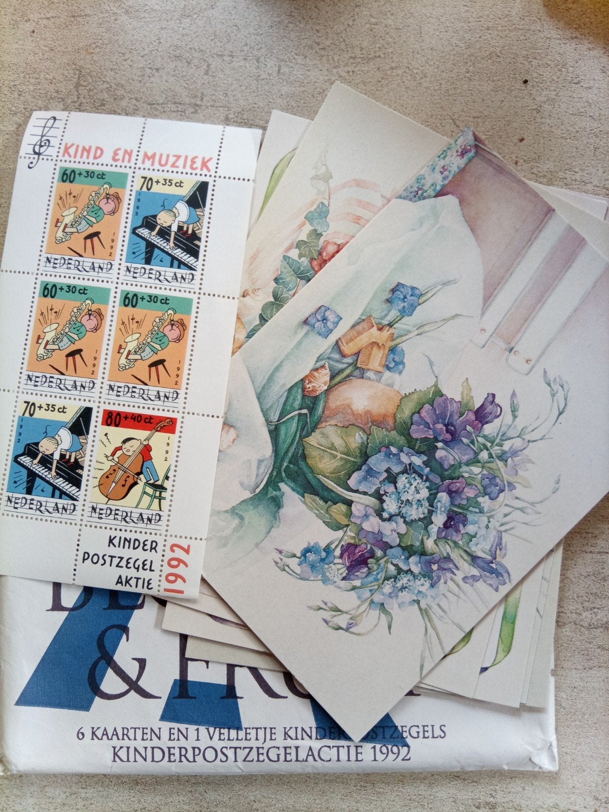 Kinderpostzegelactie 1992 - Kind en Muziek, Ophalen of Verzenden, Na 1940, Postfris