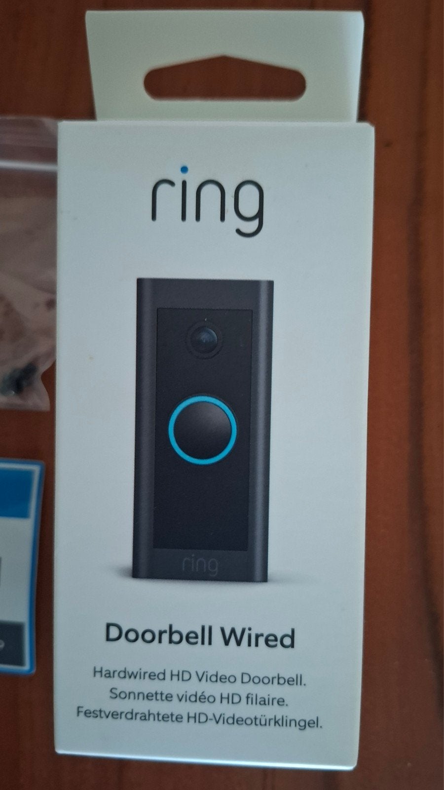 Ring Video Deurbel Bedraad - Nieuwstaat, Ophalen of Verzenden, Bewegingsdetectiesensor, Zo goed als nieuw, Bedraad