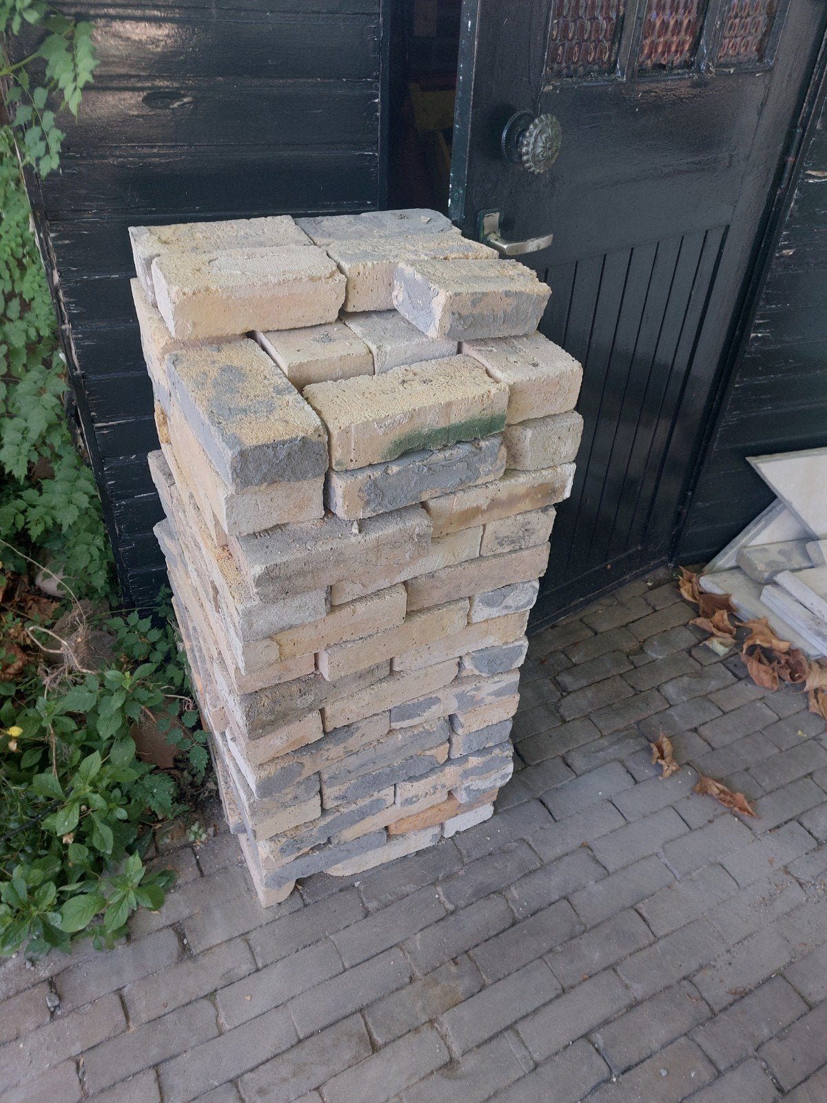 110 Sjamot stenen voor zelf een pizza oven te bouwen, Ophalen, Gebruikt
