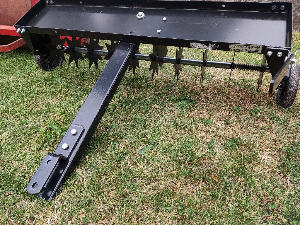 4 werktuigen  voor achter de zitmaaier, quad, etc., Ophalen, Gebruikt, Husqvarna, 90 tot 120 cm