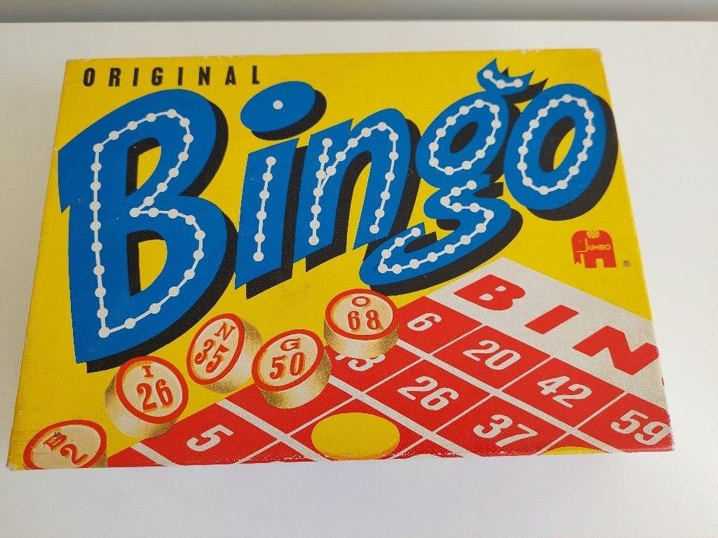 Vintage original Bingo, Vijf spelers of meer, Ophalen of Verzenden, Gebruikt, Jumbo