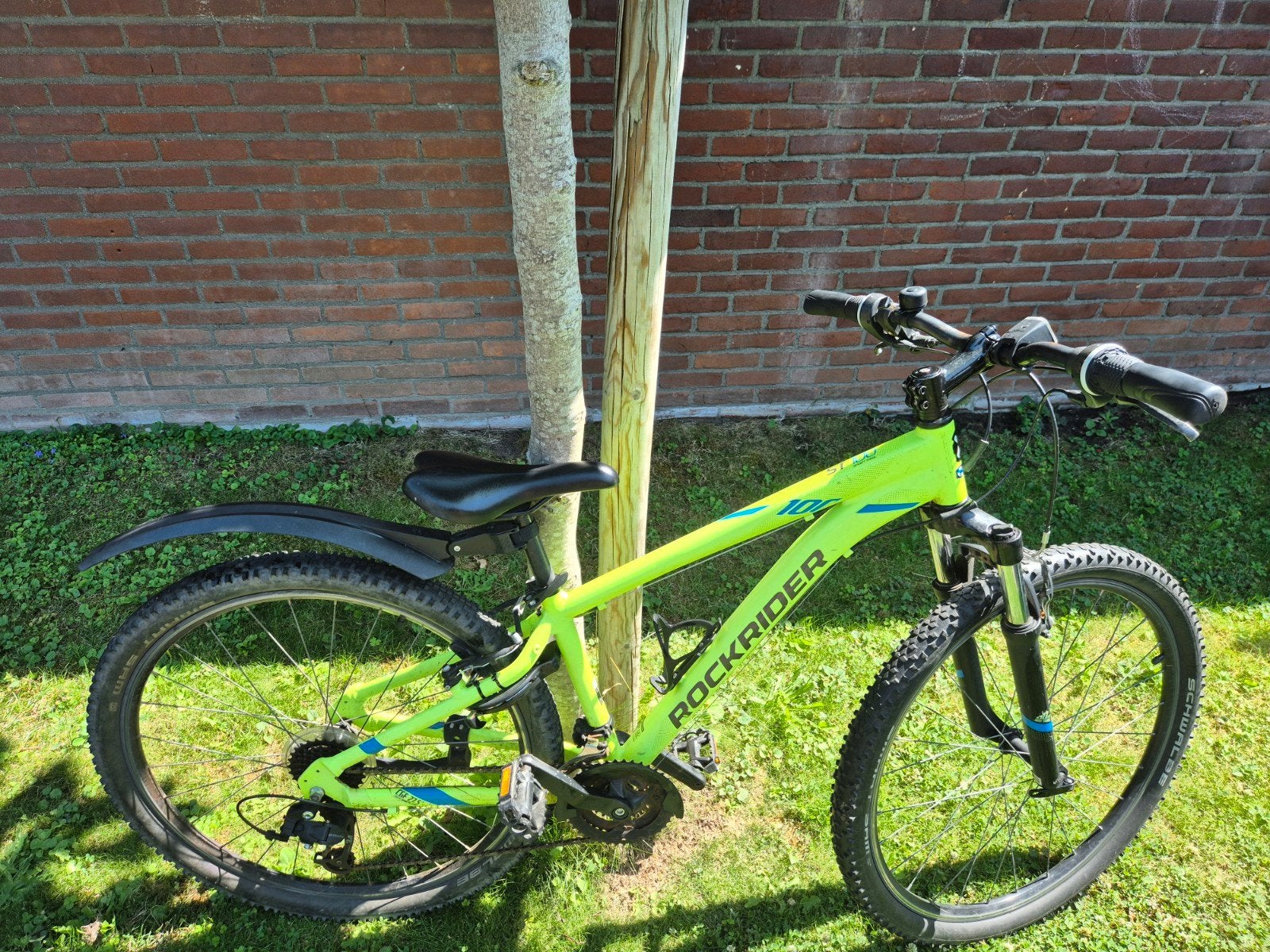 Rockrider ST100 Mountainbike - Neon Groen 27,5 inch, Minder dan 45 cm, Ophalen, Gebruikt, Overige merken