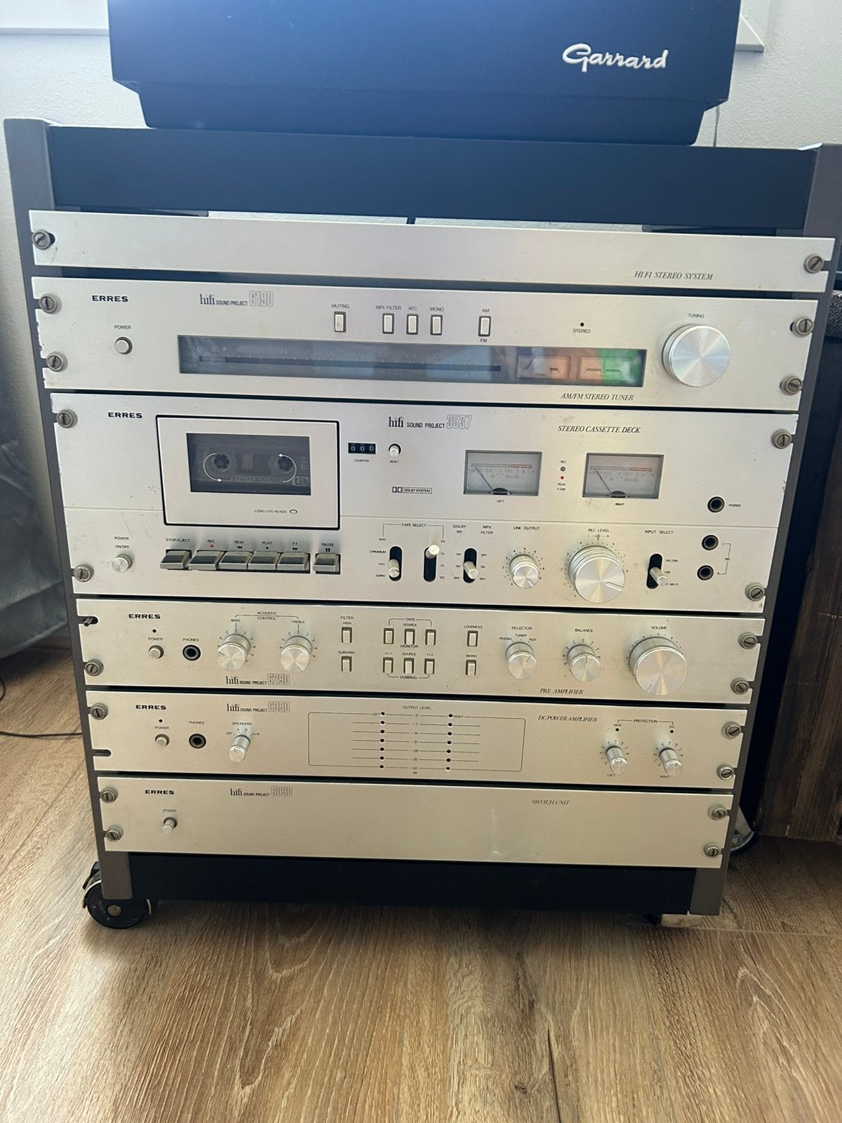 Te koop zeer mooie vintage Erres Hifi set compleet, Zo goed als nieuw, 120 watt of meer, Stereo, Ophalen