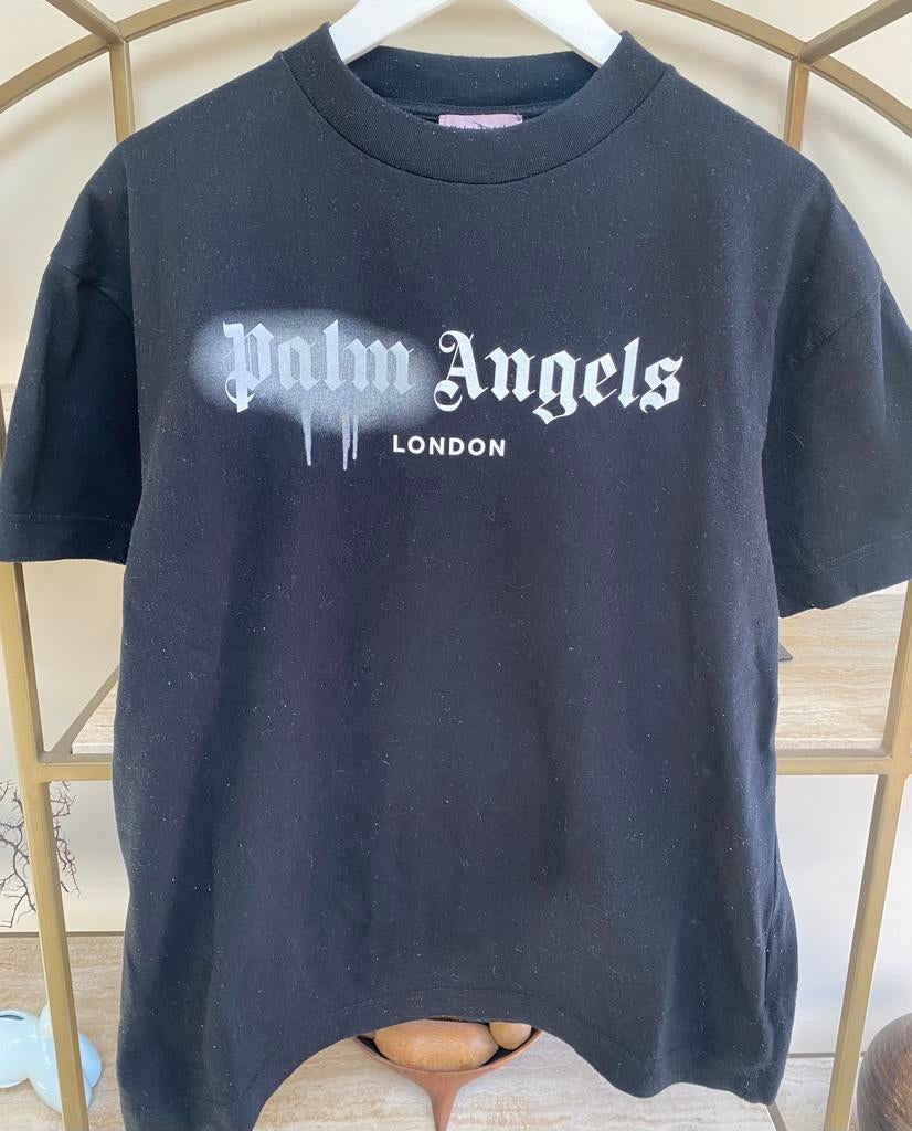 Palm Angels t-shirt, Ophalen of Verzenden, Zo goed als nieuw, Maat 48/50 (M), Zwart