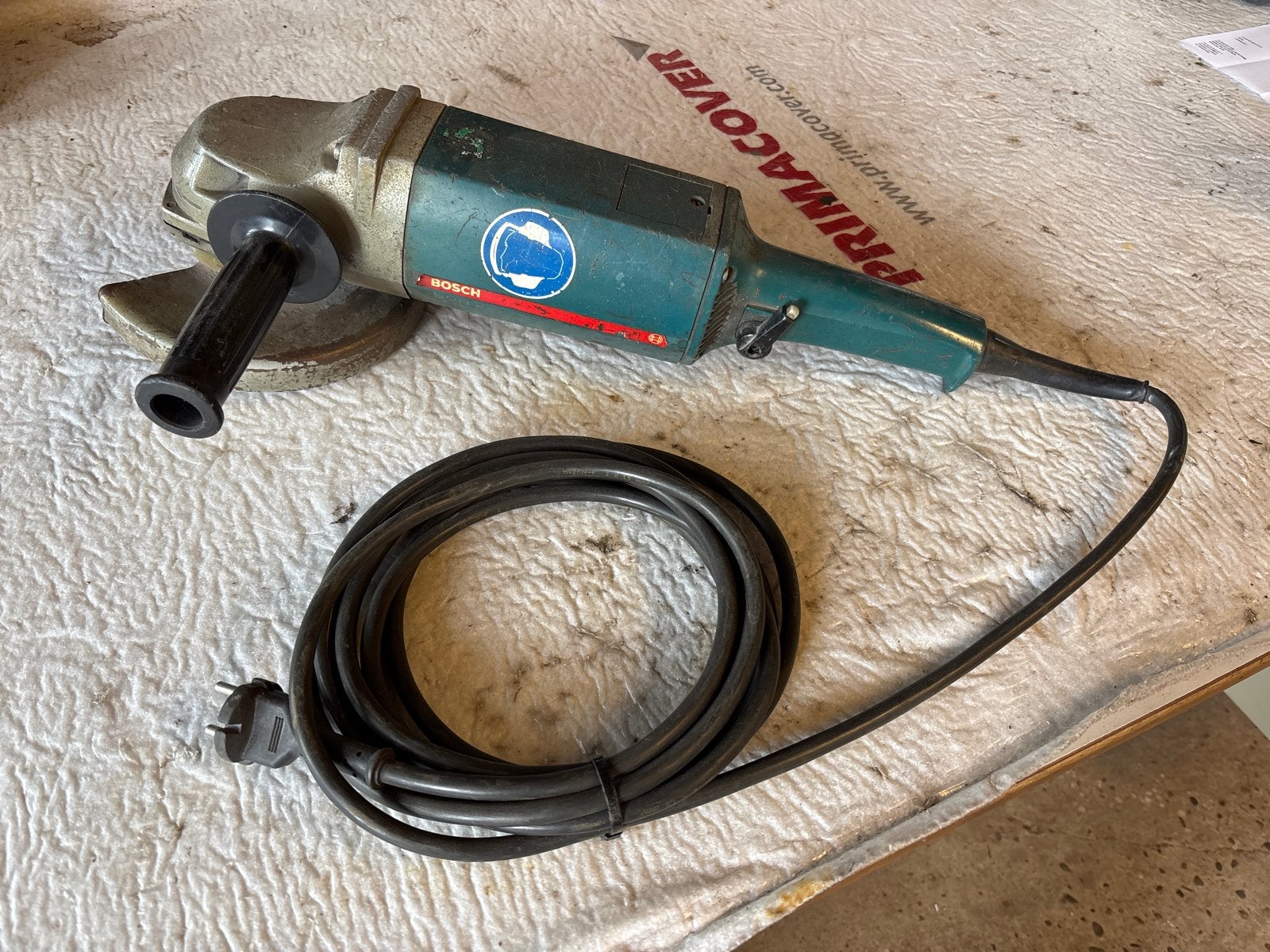 Bosch 180mm Haakse Slijper, Doe-het-zelf en Verbouw, Gereedschap | Slijpmachines, Ophalen of Verzenden, Gebruikt, Haakse handslijpmachine