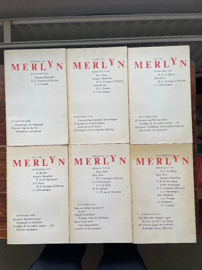 6 uitgaven tijdschrift Merlyn 1966, Gelezen, Diverse auteurs, Ophalen of Verzenden, Nederland