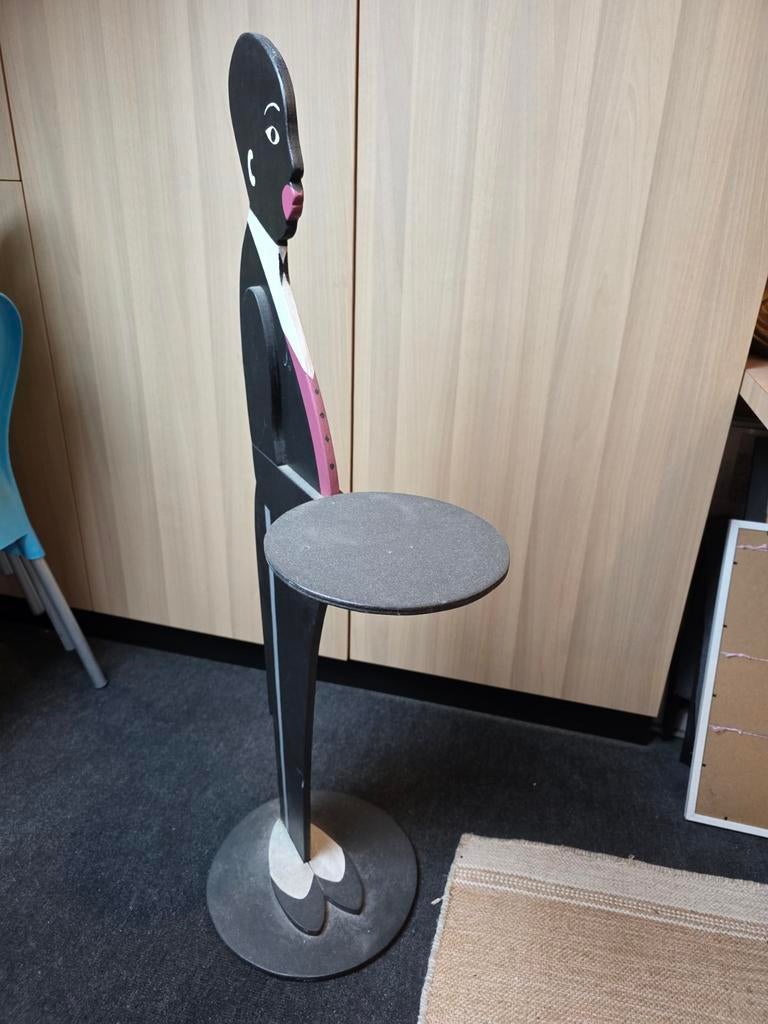 Houten butler met dienblad - Leuk voor in je mancave!, Ophalen, Hout, Overige stijlen, Gebruikt