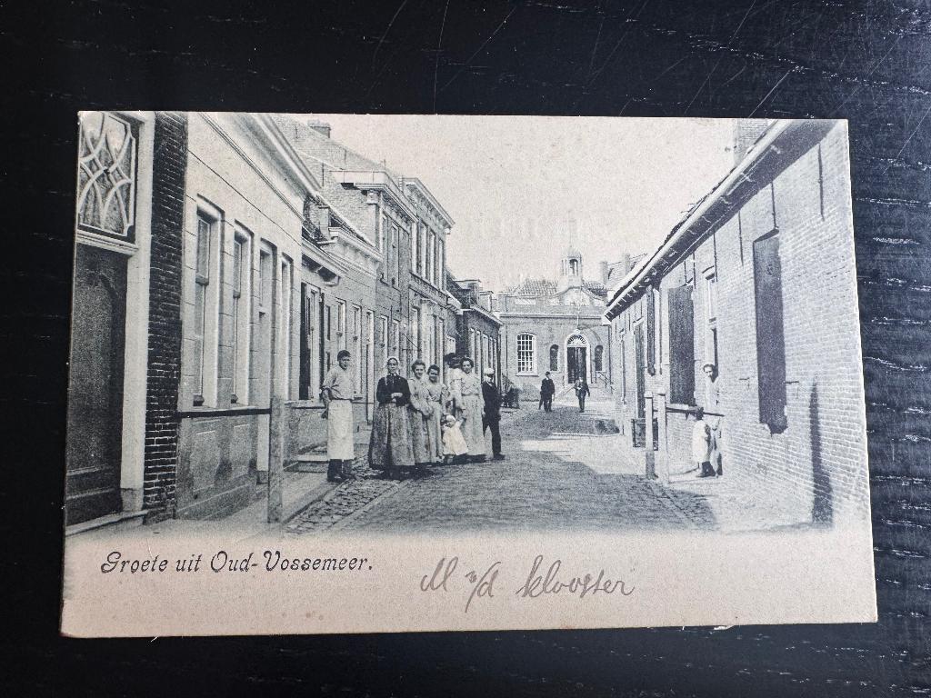 groete uit Oud Vossemeer, Verzenden, Voor 1920, Gelopen, Zuid-Holland