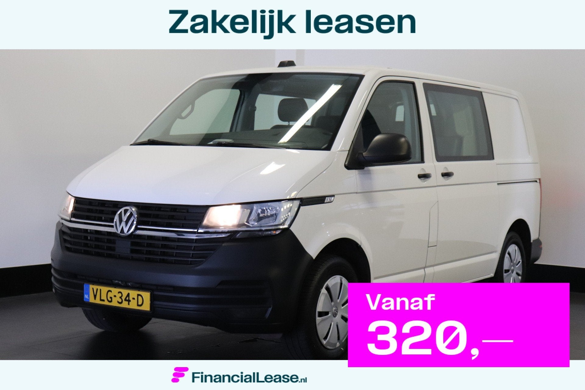 Volkswagen Transporter 2.0 TDI 150PK Automaat Dubbele Cabine, Voorwielaandrijving, Gebruikt, 4 cilinders, 150 pk
