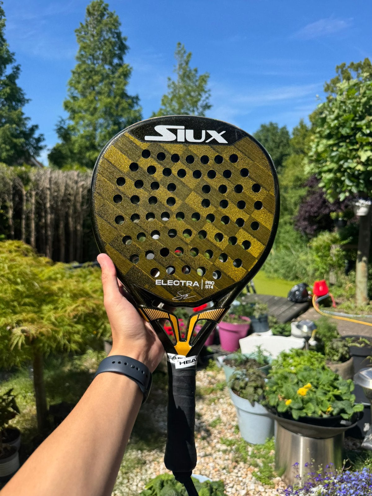 Siux Electra Pro ST4 Padelracket, Sport en Fitness, Padel, Ophalen of Verzenden, Zo goed als nieuw