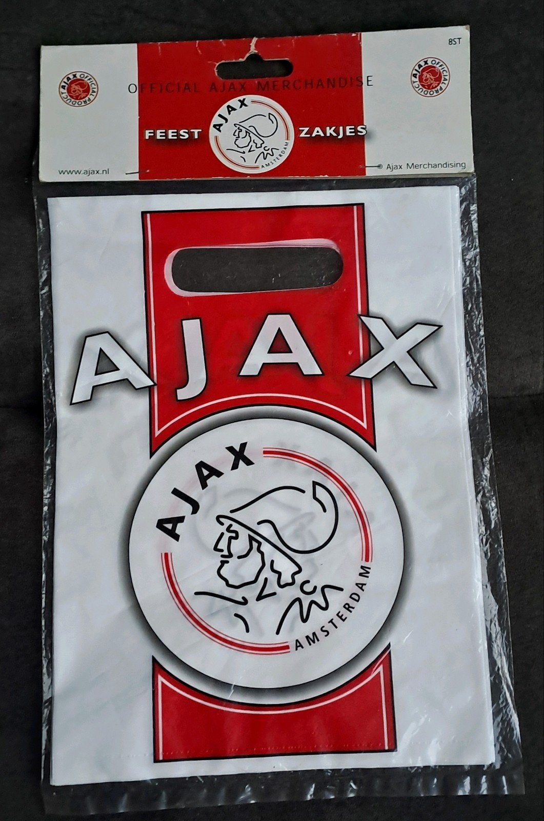Ajax 8 Feest zakjes - Officiële Merchandise, Ophalen of Verzenden, Nieuw, Feestartikel, Verjaardag