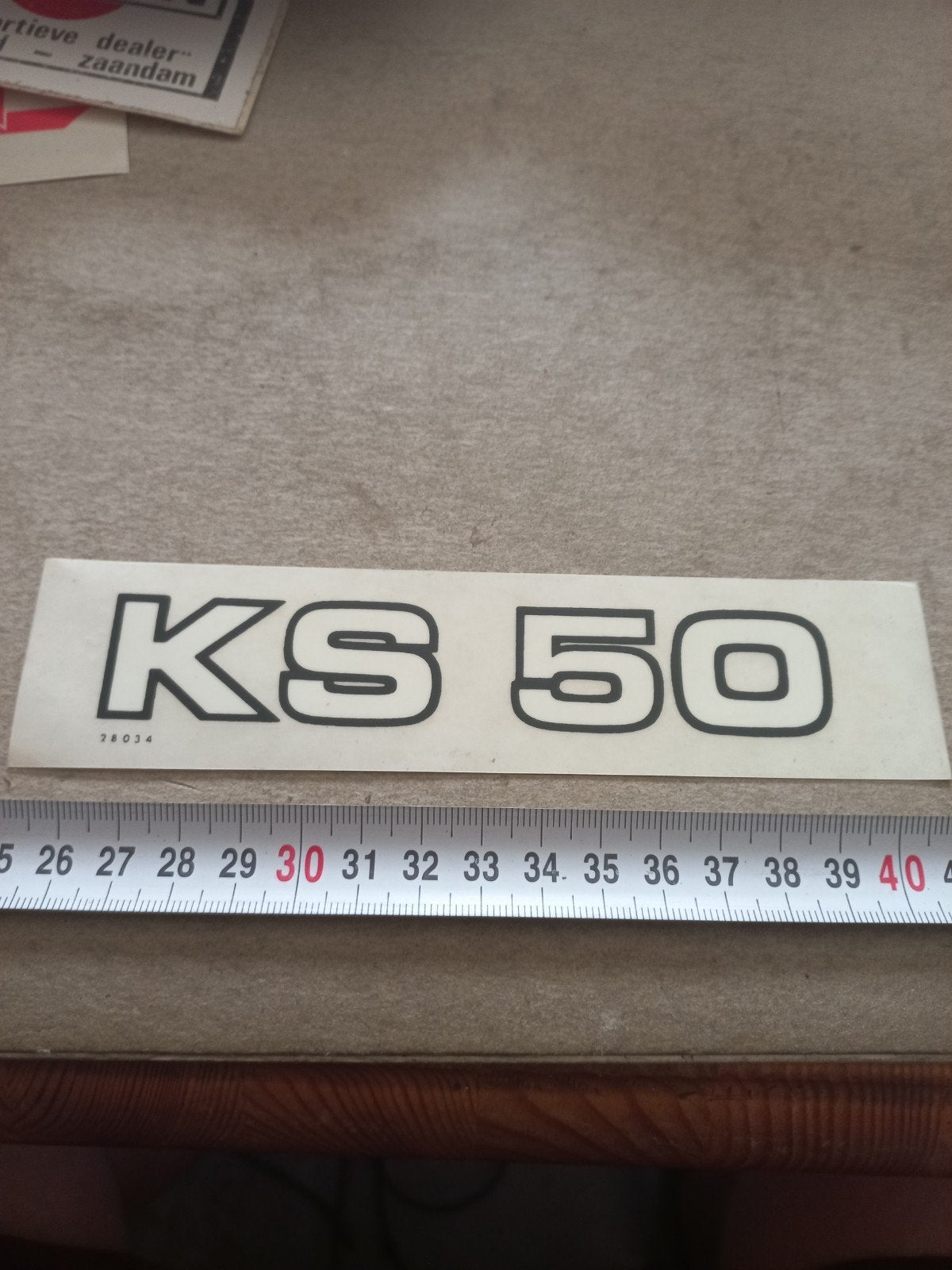 Zündapp KS 50 Sticker / Decal - Origineel, Ophalen of Verzenden
