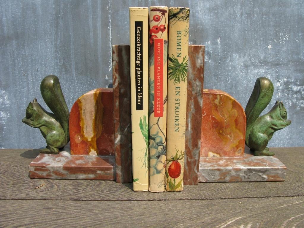BOEKENSTEUNEN MARCEL GUILLEMARD BRONZE CLAUDE EEKHOORN, Antiek en Kunst, Ophalen of Verzenden, Brons