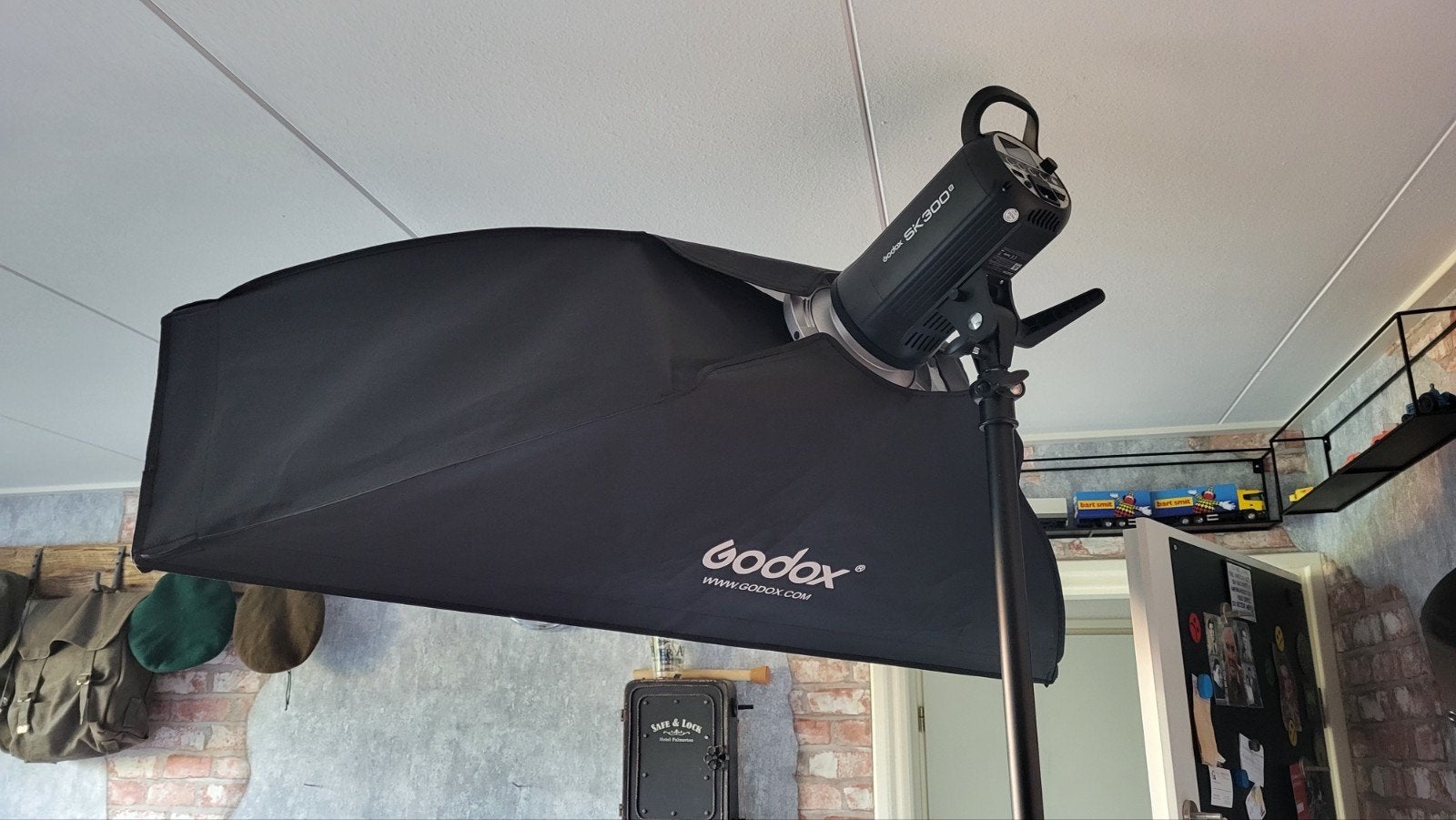 Godox SK300II Studioflitser met Softbox en X2T Trigger, Audio, Tv en Foto, Ophalen, Instellicht, Canon, Zo goed als nieuw