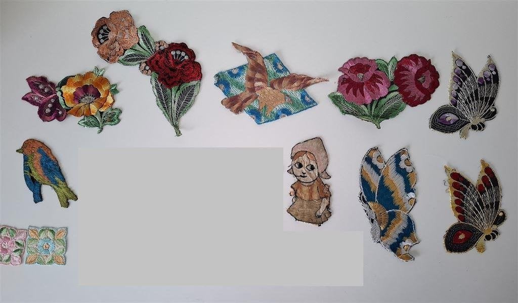 Turmac zijdjes, bloemen, vlinders en meer., Ophalen of Verzenden