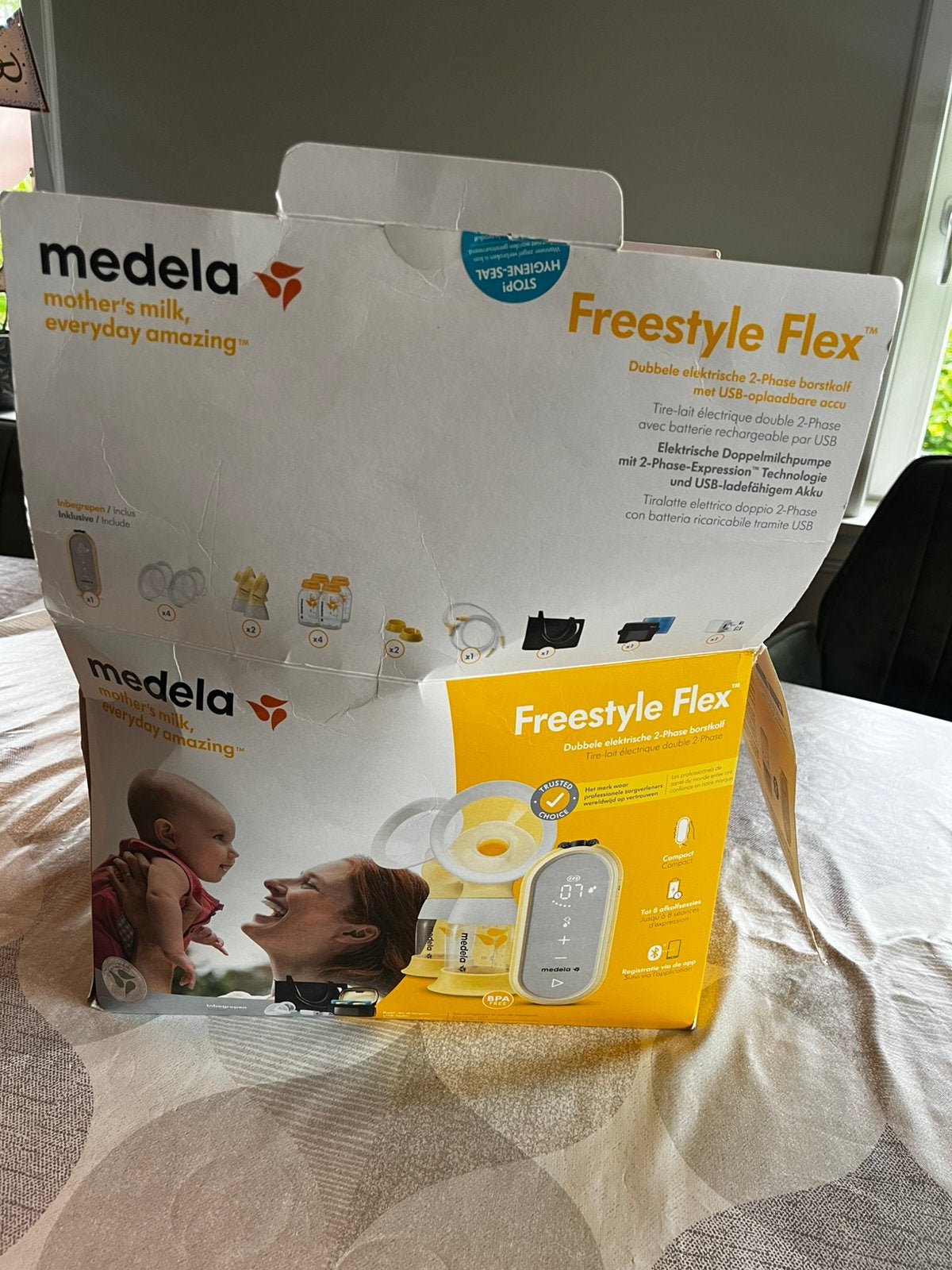 Medela Freestyle Flex dubbele elektrische borstkolf, Kinderen en Baby's, Medela, Borstkolf, Ophalen of Verzenden, Zo goed als nieuw