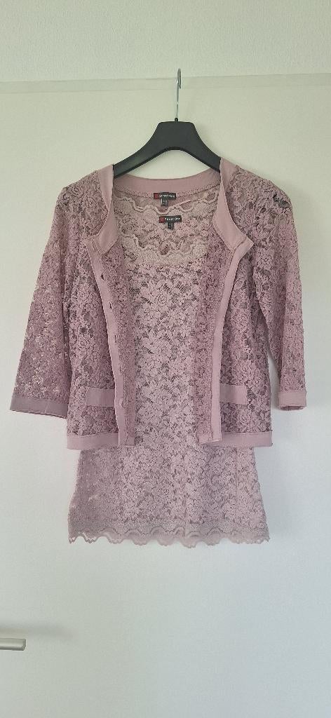 NIEUW! Twin set, co-ord set, combi set, top met vestje/jasje, Kleding | Dames, Overige kleuren, Nieuw, Ophalen of Verzenden, Korte mouw