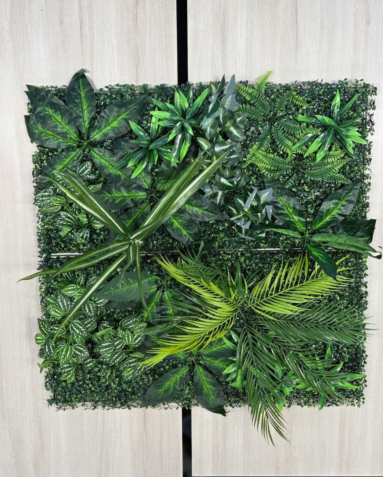Kunsthaag 100x100cm Moswand Paneel Flowerwall Groen wand, Tuin en Terras, Ophalen, Nieuw, Minder dan 10 m², Kunstgras
