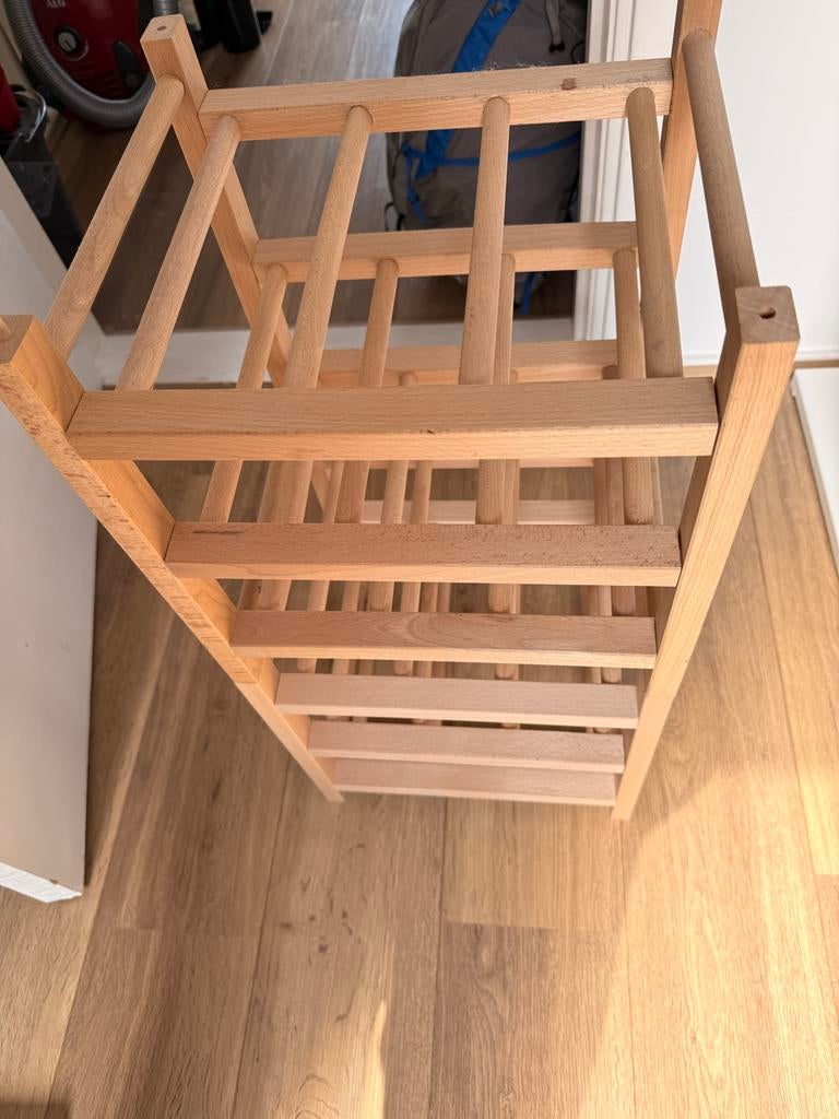 2x IKEA Hutten wijnrek - 18 flessen opslag, Ophalen, Gebruikt, 50 tot 75 cm, 15 tot 25 flessen