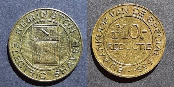 Remington Reclamemunt, Verzenden, Overige materialen, Nederland