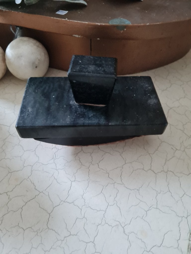 Antieke marmeren inktvloeier, blotter, Ophalen of Verzenden