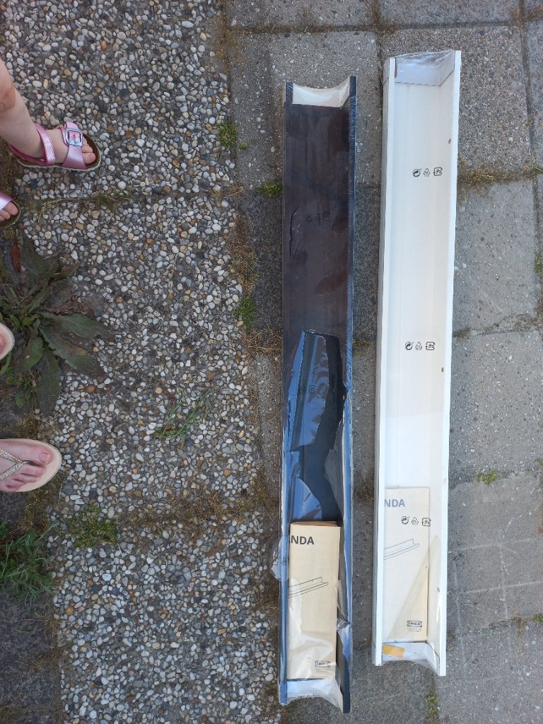 Ikea planken, Huis en Inrichting, Ophalen, Zo goed als nieuw, Zwart, 115 cm