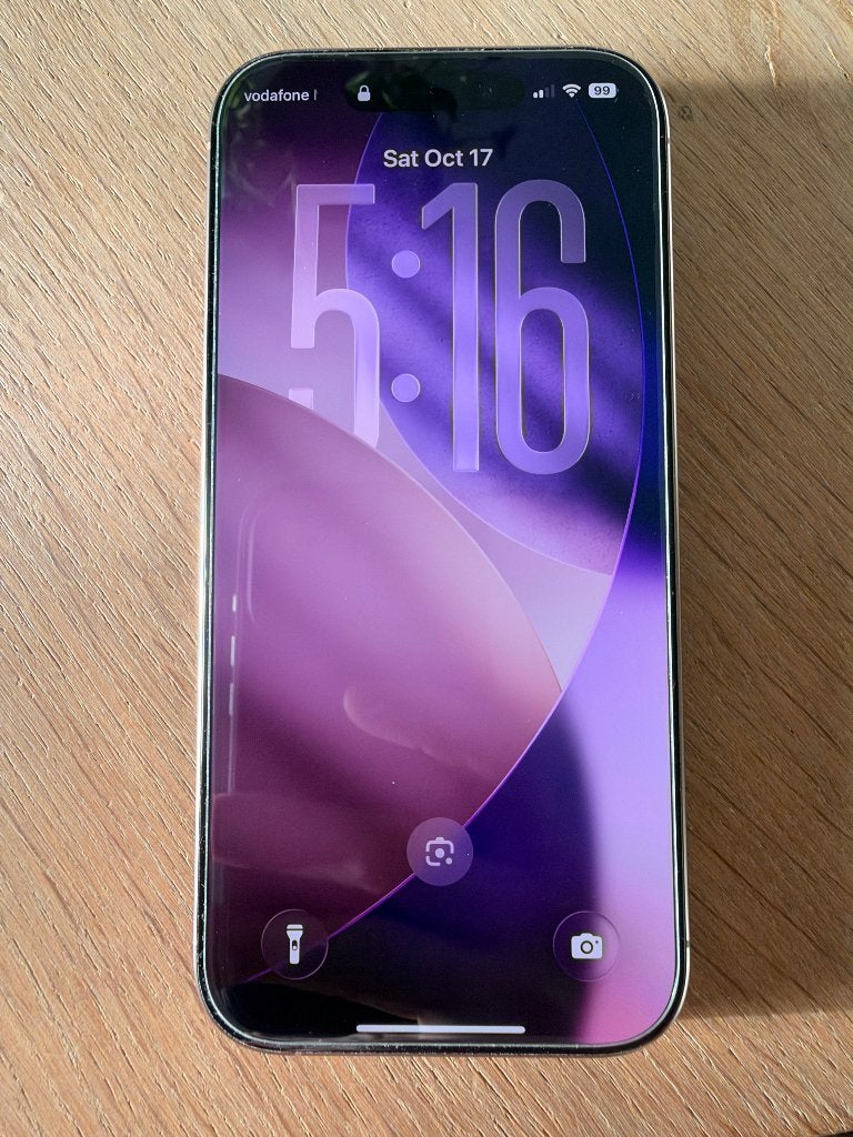 iPhone 16 Pro 128GB Goud Titanium - 91% Batterijcap - ZGAN, IPhone 16 Pro, 128 GB, Ophalen of Verzenden, Zo goed als nieuw