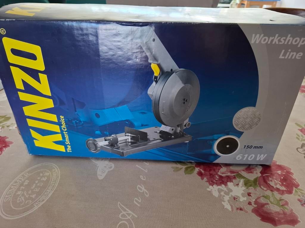 Kinzo Afkortzaag voor Metaal 610W - Nieuw in Doos, Kinzo, Nieuw, 600 tot 1200 watt, Ophalen of Verzenden