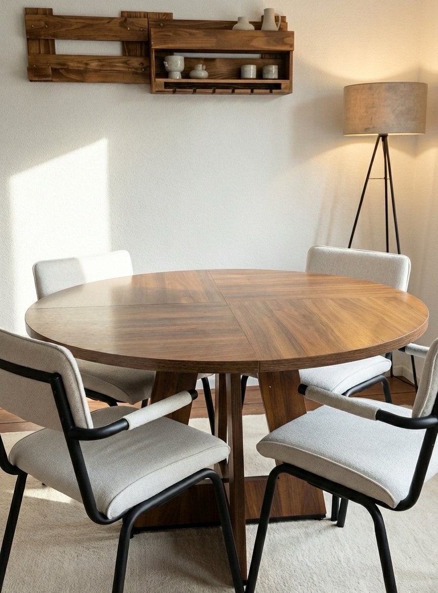 Nieuwe Ronde Eettafel 120 cm - Nog in Verpakking, 100 tot 150 cm, Rond, Nieuw, Ophalen of Verzenden